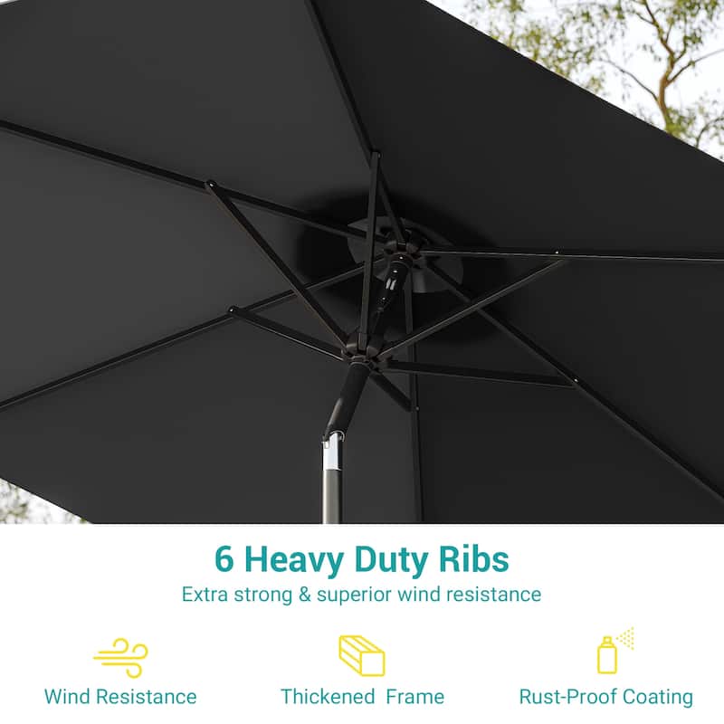 Bonosuki 7.5-foot Waterproof Sunshade Canopy Patio Umbrella