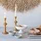 preview thumbnail 2 of 5, Marble Footed Bowl - 8.0"L x 8.0"W x 4.5"H