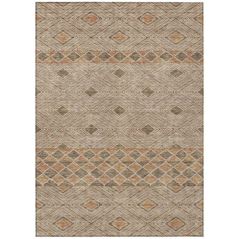 Machine Washable Indoor/ Outdoor Chantille Boho Moroccan Rug