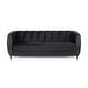 preview thumbnail 19 of 22, Bobran Modern Velvet 3-seat Sofa by Christopher Knight Home - 30.00" D x 83.25" W x 30.25" H