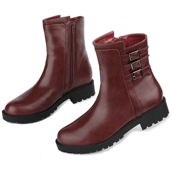 mid calf combat boots