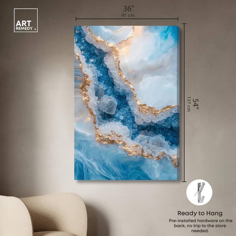 Molten Topaz I Canvas by Art Remedy, Gallery Wrapped