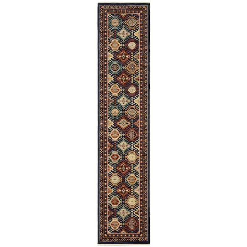 HomeRoots Oriental Traditional Rectangle Area Rug
