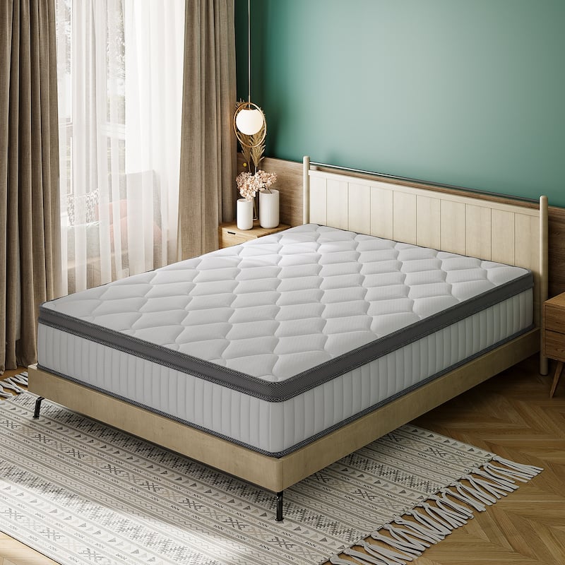 SweDrea 12 in. Medium Hybrid Memory Foam Mattress with CertiPUR-US and Oeko-TEX , Featuring Bamboo Charcoal Absorption.
