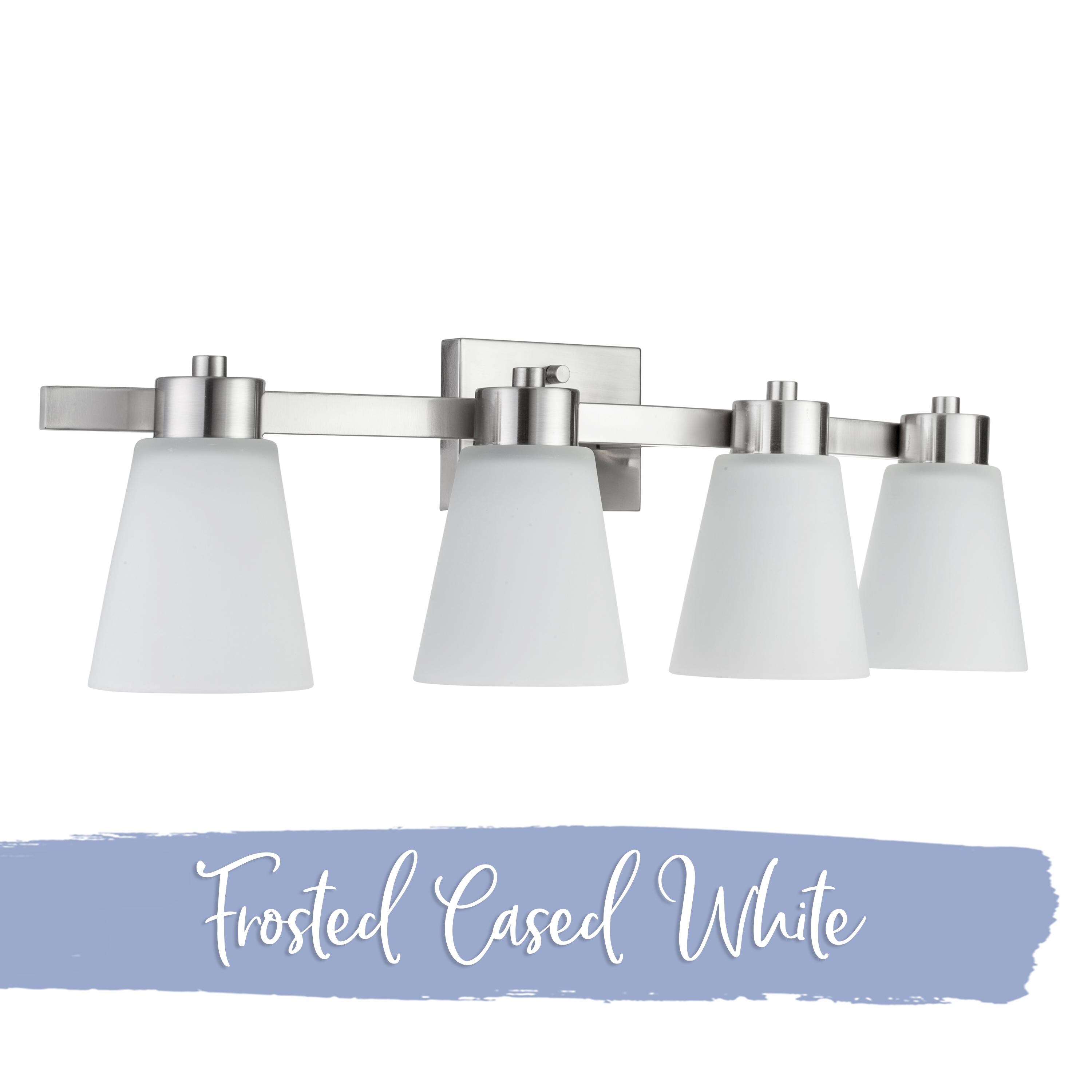 Brushed Nickel Prominence Home 51570-01 Lornah Wall Mount Bath Vanity Brushed Nickel Prominence Home 51570-01 Lornah Wall Mount Bath Vanity