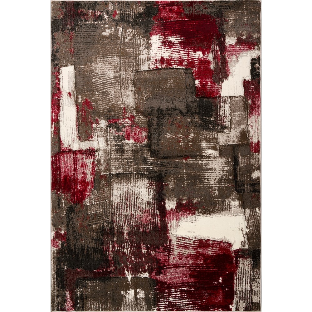 Rhodes Collection Abstract Area Rug