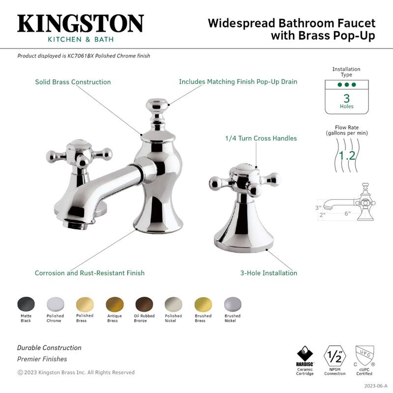 English Country 8 in. Widespread Bathroom Faucet