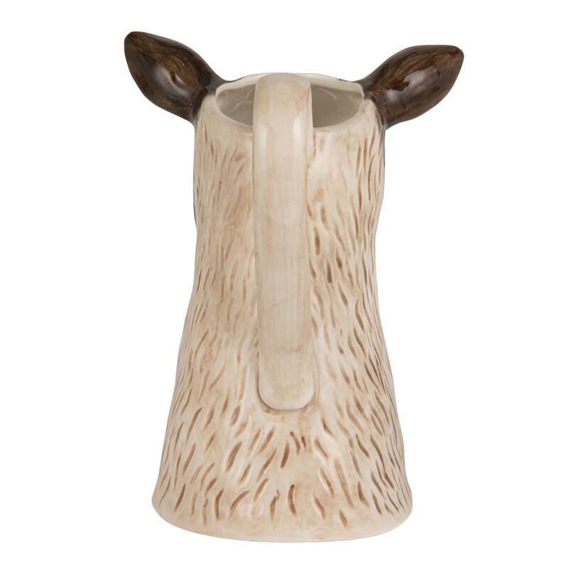 Stoneware Goat Shaped Pitcher - 6.5"L x 4.88"W x 6.88"H