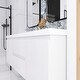preview thumbnail 149 of 148, Floating Bathroom Vanity with Integrated Resin Top