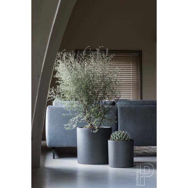 Pottery Pots Max Medium Sandstone Indoor Outdoor Modern Thin Planter, 16.7  Inch Tall - Bed Bath & Beyond - 32759286