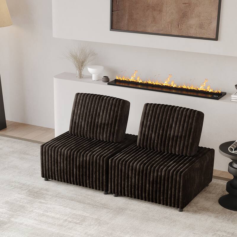 CraftPorch Luxurious Velvet Upholstered 2 Pieces Chair