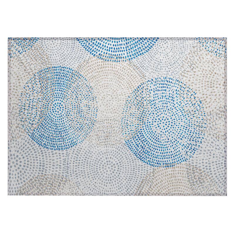 Machine Washable Indoor/ Outdoor Chantille Contemporary Rug