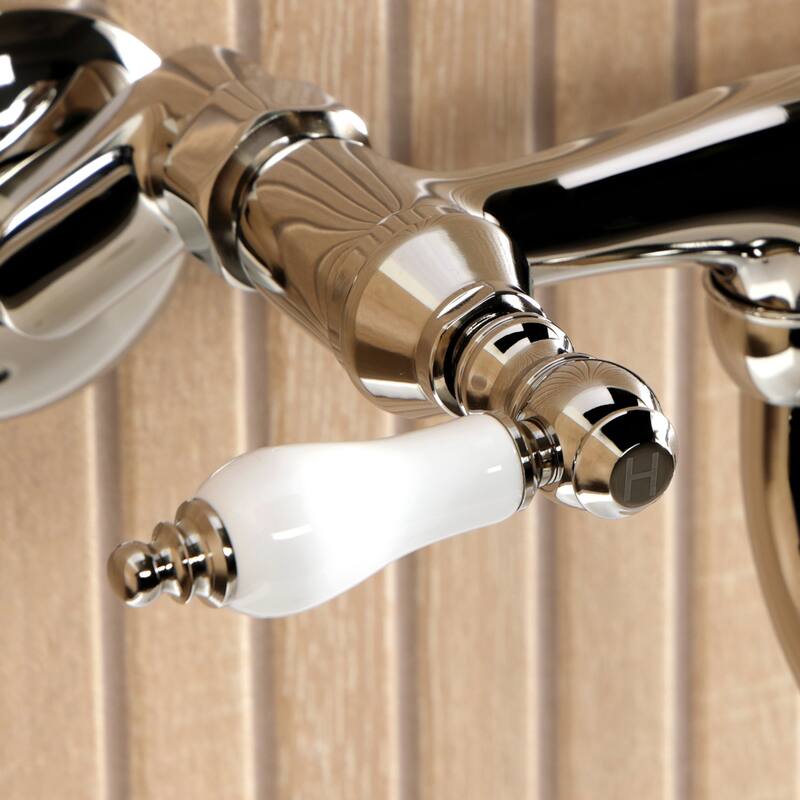 Kingston Brass Kingston Two-Handle 2-Hole Wall Mount Bathroom Faucet