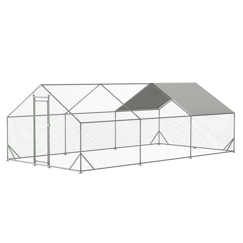 Large Metal Chicken Coop with Waterproof and Anti-Ultraviolet