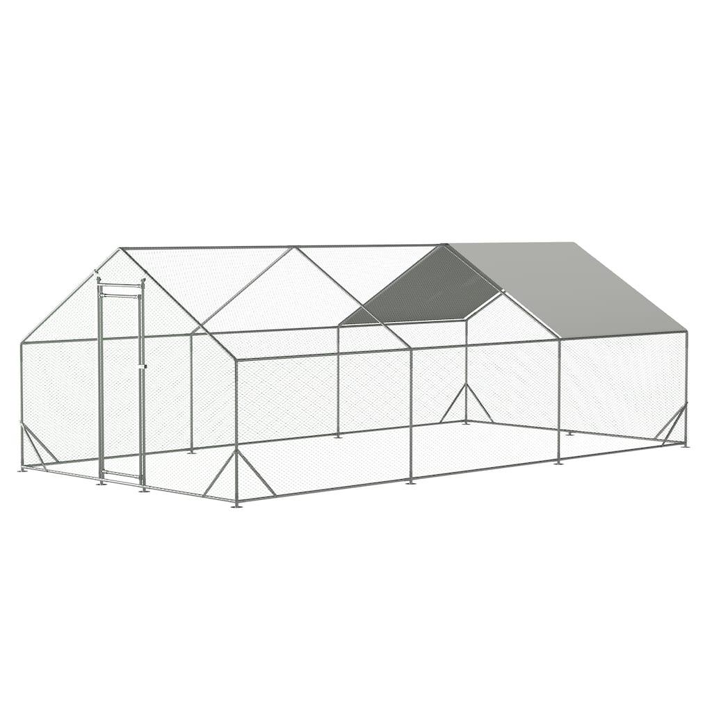 Large Metal Chicken Coop with Waterproof and Anti-Ultraviolet