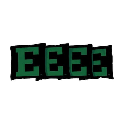 Eastern Michigan University Eagles Black Cornhole Bags