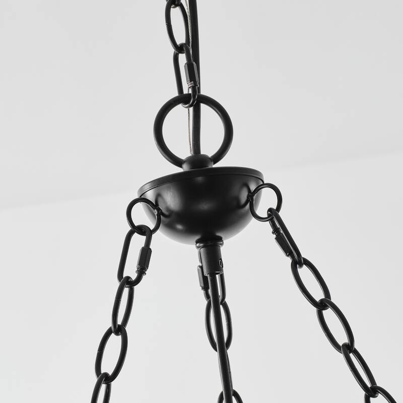 30.7" Modern Glam Black Crystal Branch Chandelier - 30.7" D x 30.7" W x 28.94" H