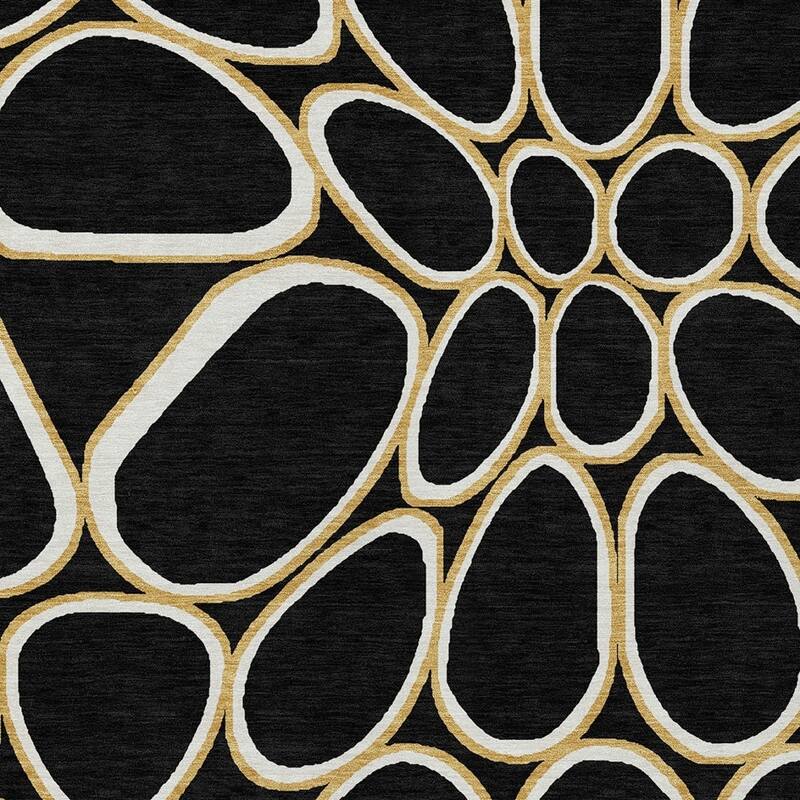 HomeRoots Abstract Transitional Rectangle Outdoor Rug