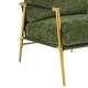 preview thumbnail 42 of 63, 27.56" Modern Accent Chair with Plush Cushions, Metal Frame, and Wooden Armrest Design -for Living Room, Bedroom