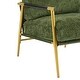 preview thumbnail 9 of 30, Modern Accent Chair with Plush Cushions, Minimalist Metal Frame, and Wooden Armrest Design