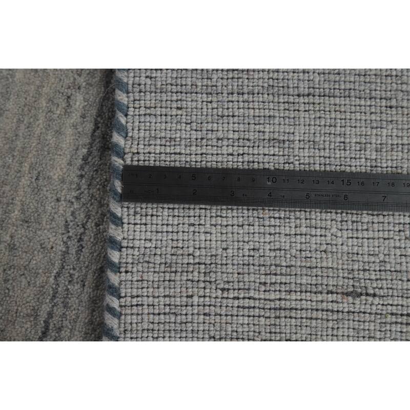 Hand Knotted Oriental 100% Wool Carpet Tribal Animal Pictorial Greys & Charcoal Gabbeh Area Rug - 9' 10'' X 7' 11''