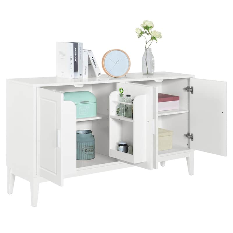 Storage Sideboard Cabinet with Adjustable Shelving and Cable Management