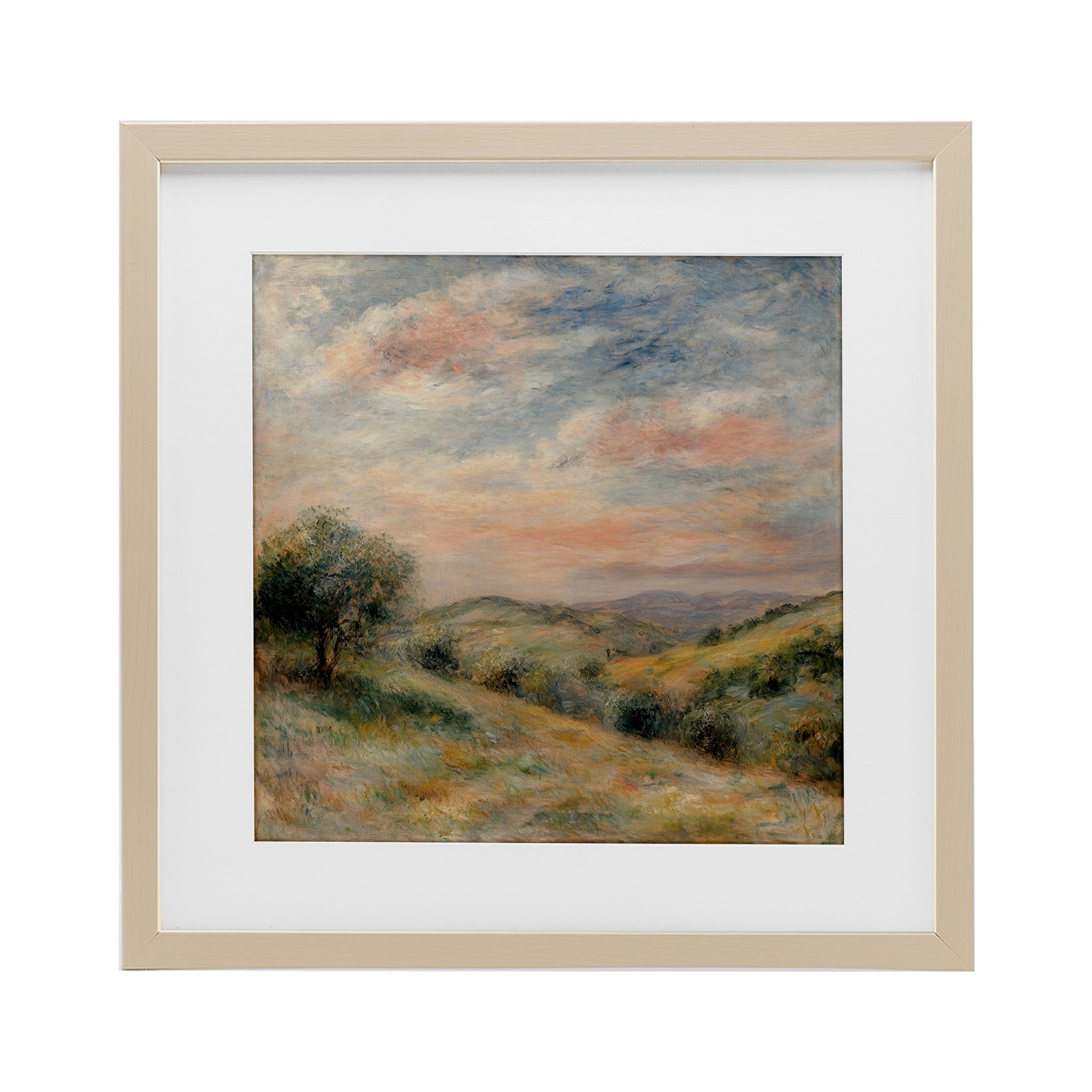 Stupell Springtime Hills Landscape Under Glass Framed Design By Petal Prints Design