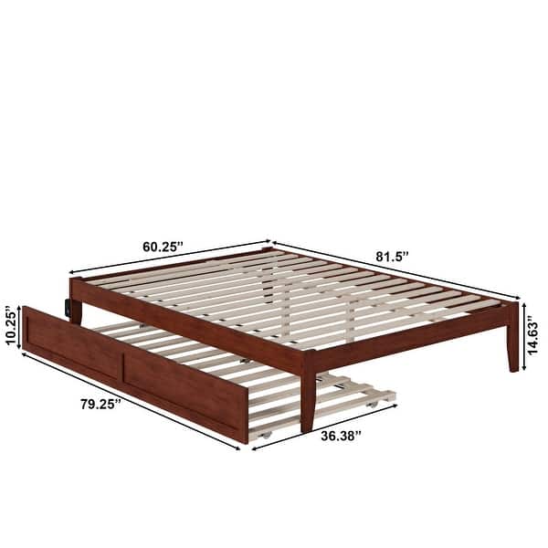 dimension image slide 3 of 7, Colorado Bed with USB Turbo Charger and Twin Extra Long Trundle
