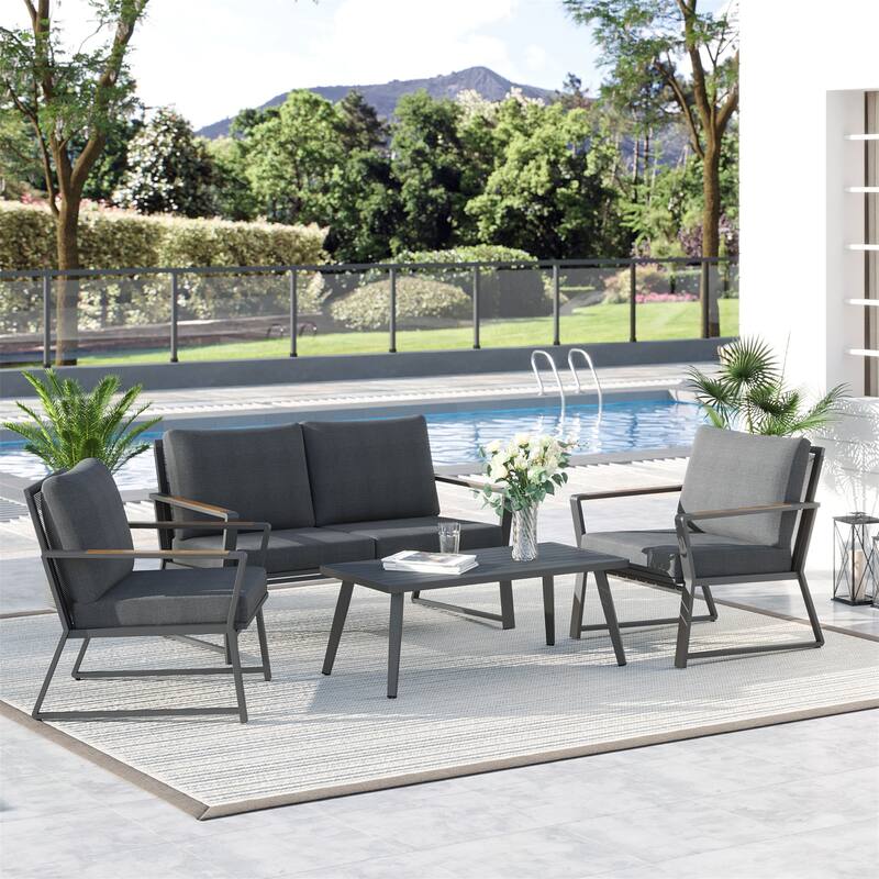 Outdoor Garden Sofa Set with Armchairs