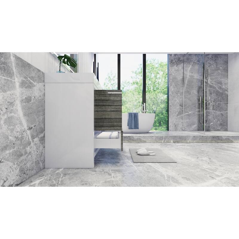 Dove 42'' Freestanding Vanity with Reinforced Acrylic Sink