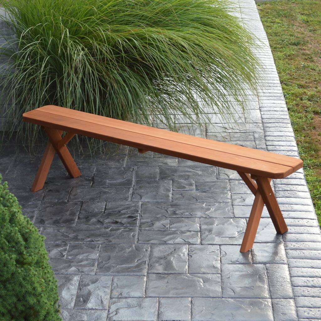 Cedar 6' Crossleg Bench