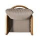preview thumbnail 50 of 69, Burchett Outdoor Acacia Wood and Wicker 4 Seater Chat Set with Optional Sunbrella Cushions by Christopher Knight Home