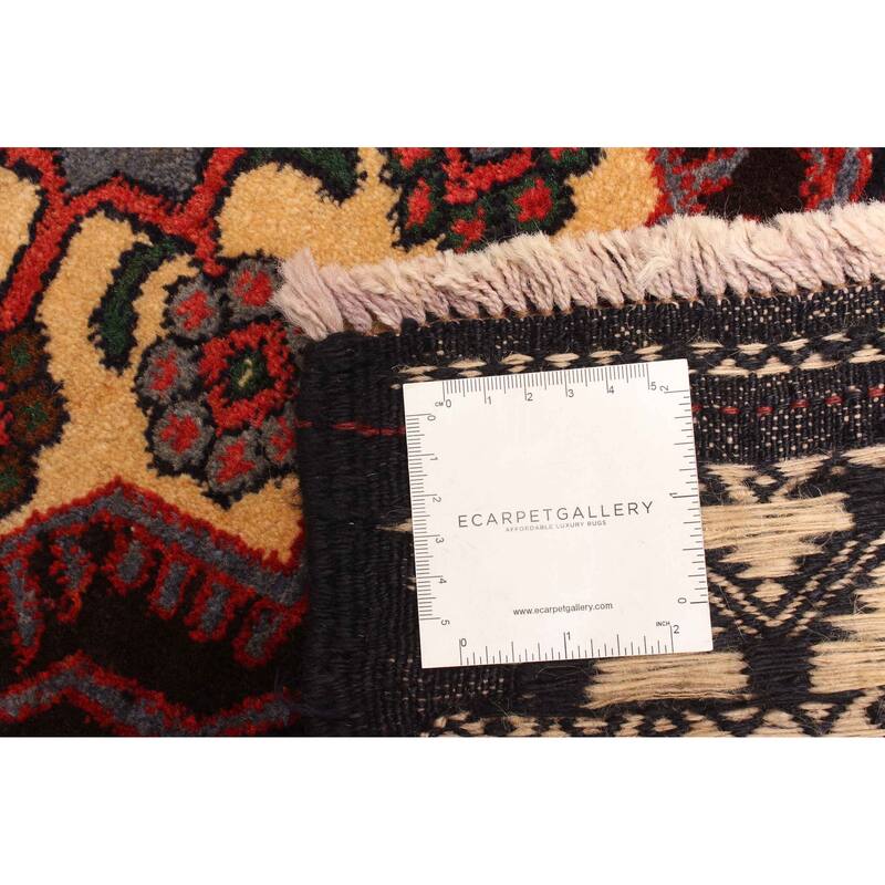 ECARPETGALLERY Hand-knotted Teimani Dark Navy Wool Rug - 2'10 x 4'6