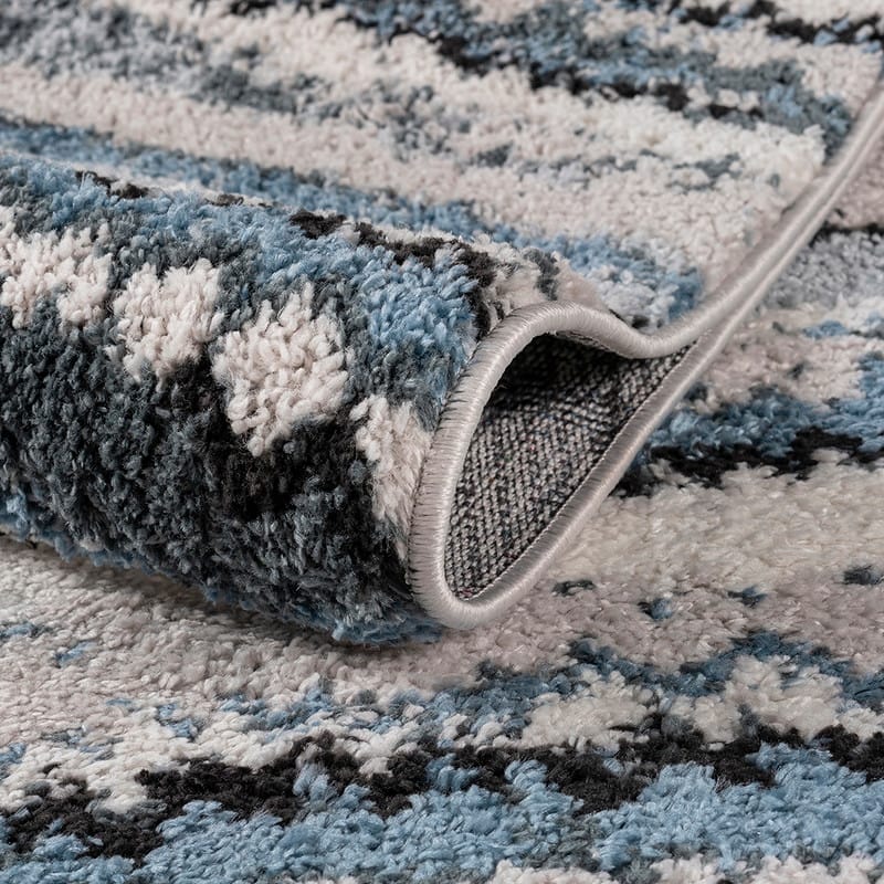 Watercolor Abstract Stripe Woven Area Rug - 5'x7'