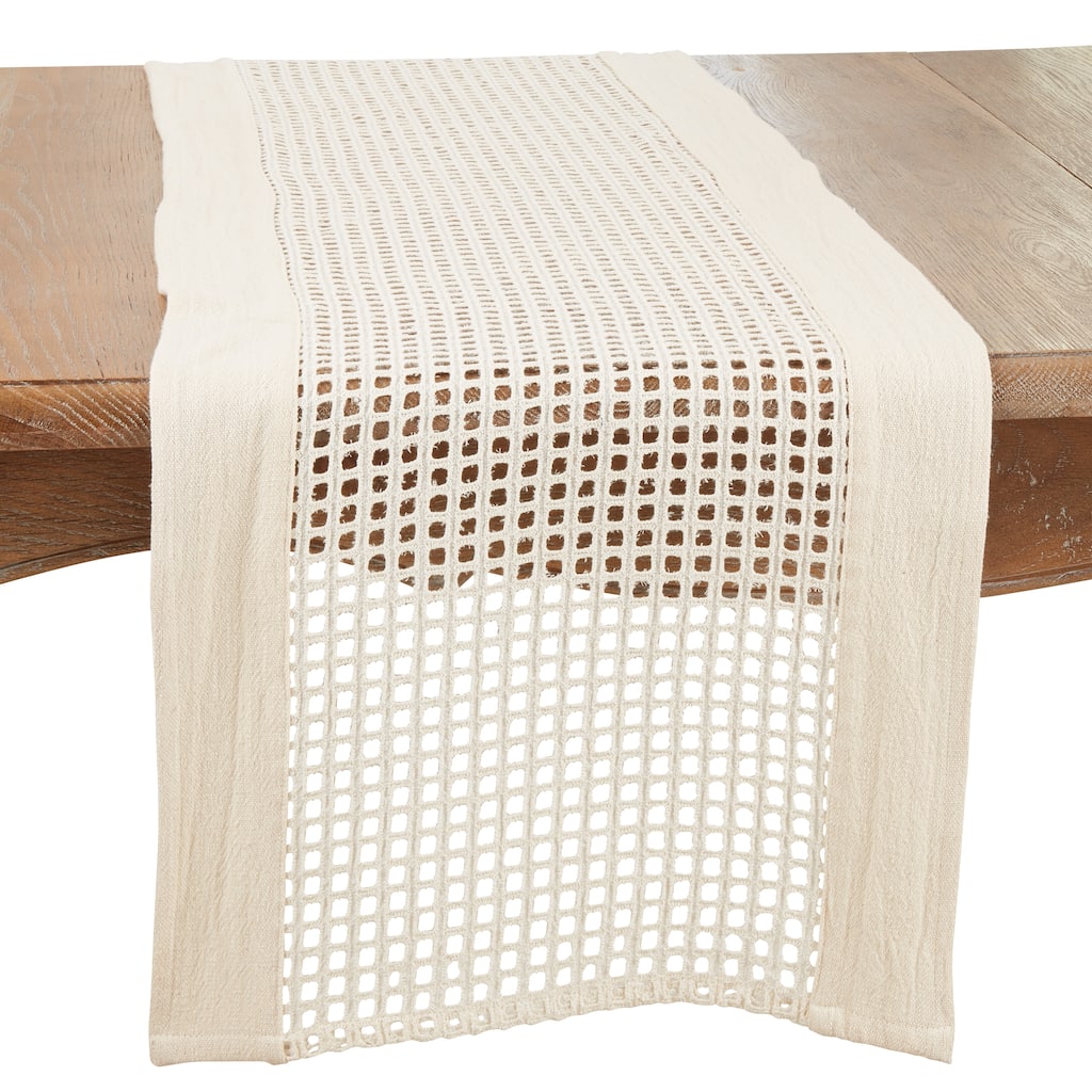Airy Serenity Net Table Runner - 16" x 72"