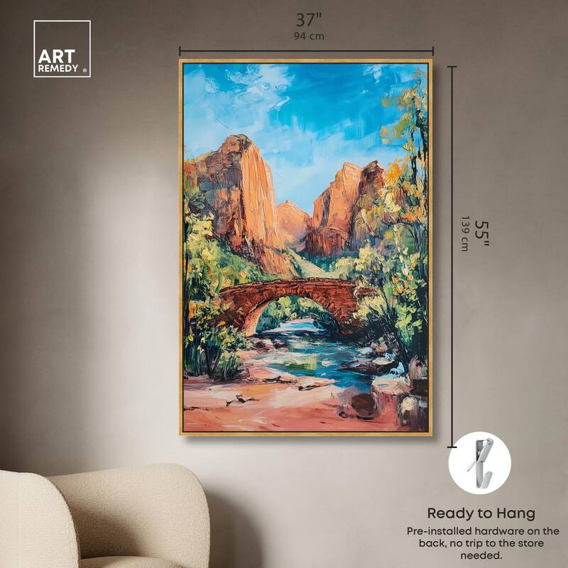 Bridge in Time Canvas by Art Remedy