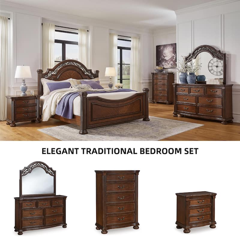 Signature Design by Ashley Lavinton Dark Brown Dresser and Mirror