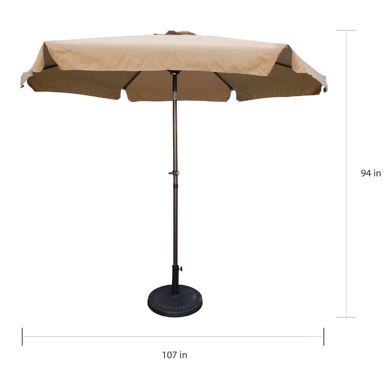 St. Kitts 9-foot Aluminum Patio Umbrella with Crank (Base not included)