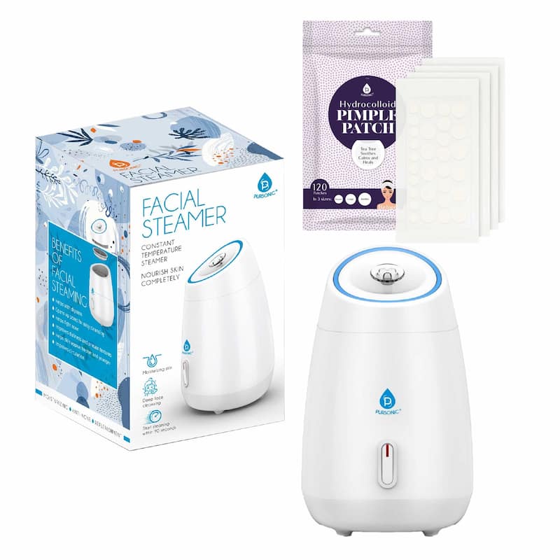 Pursonic Advanced Facial Steamer & Hydrocolloid Pimple Patch Set - Facial Steamer