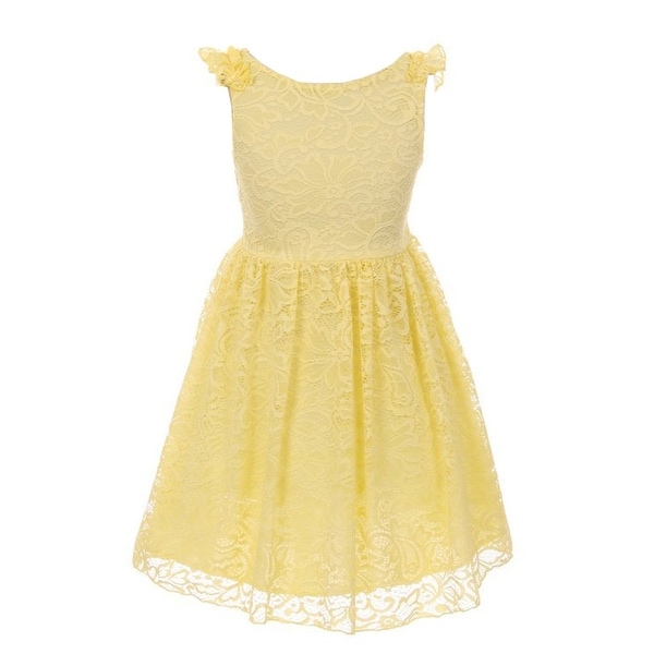 little girls yellow dress