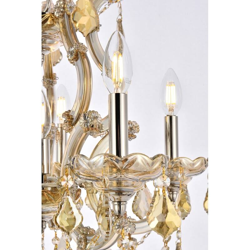 Fleur Illumination Collection Pendant D:20in H:25in Lt:6 Gold Finish