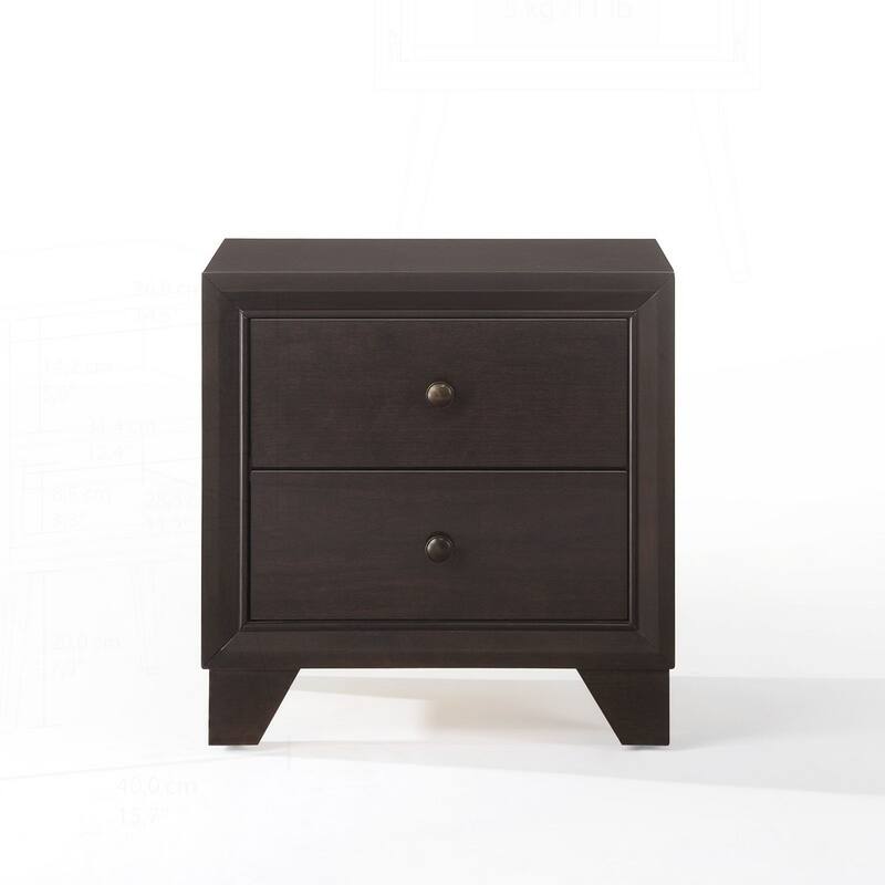 Charming Wooden Nightstand with Stylish Drawers for Bedroom Enhancement