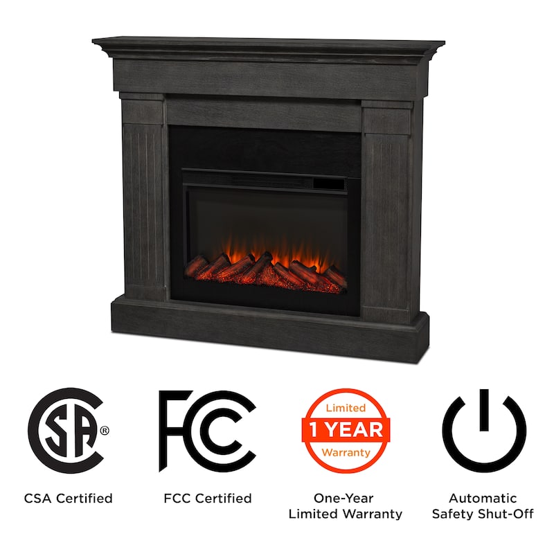 Crawford 48" Slim Electric Fireplace by Real Flame