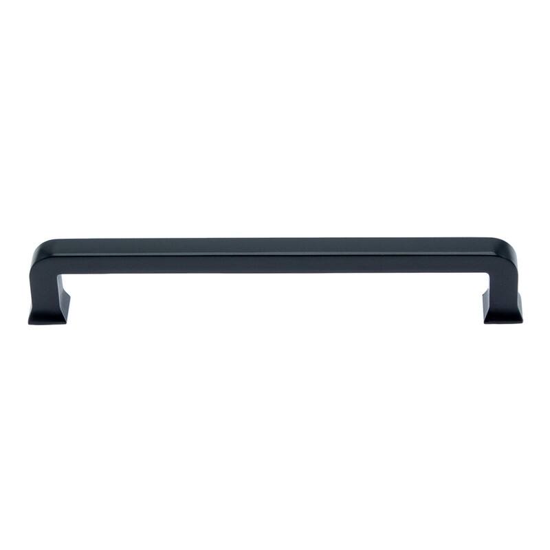 Utopia Alley Bergen Cabinet Ring Pull Knob, Decorative Cabinet Drop Pull Knobs, Pull Knobs 1.16", 3.75"/6.3" Center to Center - 6.3" 1 pack - Matt Black