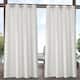 ATI Home Indoor/Outdoor Solid Cabana Grommet Top Curtain Panel Pair - 54X120 - Vanilla