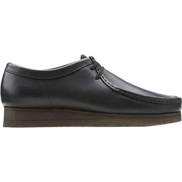 black leather wallabee clarks