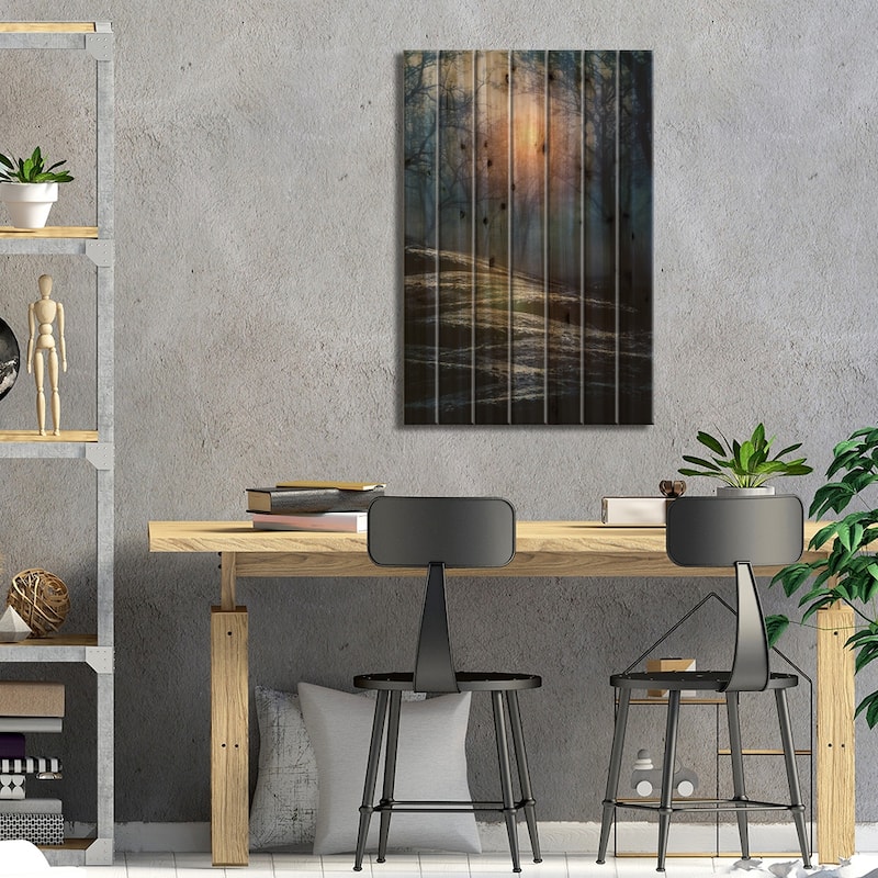 From Small Beginnings And Big Endings I Print On Wood by Viviana Gonzalez - Multi-Color