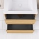 preview thumbnail 25 of 85, Floating Bathroom Vanity with Integrated Resin Top