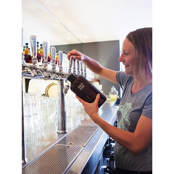 Klean Kanteen Classic 64 oz. Growler with Swing Lok Cap - Brush