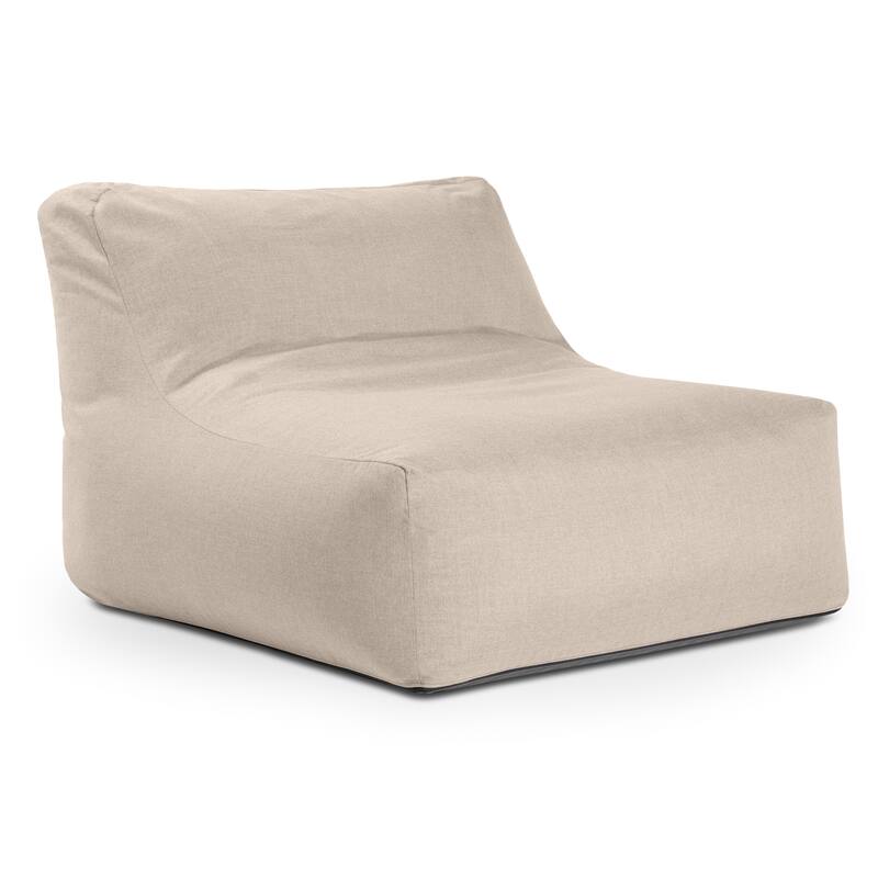 Coza Outdoor Chair - Large Bean Bag Lounge Chair for Poolside & Patio Lounging - Large - Sunbrella Flax
